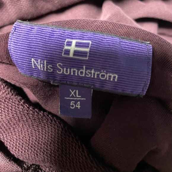Nils sundstrom sweatshirt Stockholm men’s size xl burgundy heavy weight - Picture 3 of 4